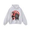 Heavyweight 420g Cotton Hoodie With Anime Print Unisex Oversized Streetwear Long Sleeve Sweatshirt