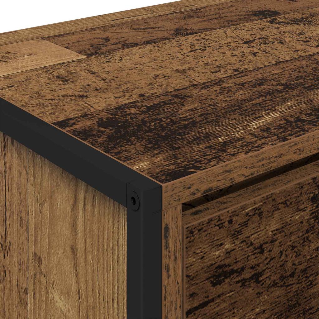 TV Stand 100 X 36 X 49.5 Cm Reclaimed Wood Engineered Wood