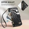 Leather Wallet Flip Case for Motorola Moto G05 G15 Power G75 G85 G56 G86 G57 G67 G77 5G Phone Cover with Wristlet Strap