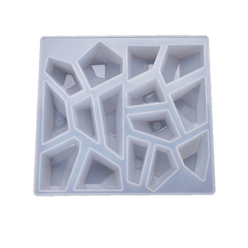 Poppy DIY Irregular Stone Crystal Resin Faceted Jewelry Mold for Tabletop Decoration