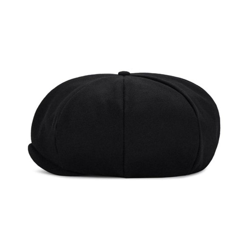 VARZAR Logo Easy Fit Newsboy Cap Black