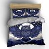 Night Owl Starry Design Set  Kid'S And Adults' Bedroom Decor, Exquisite Three-Piece Bedding Set Gift
