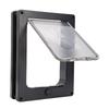 Cat Door Weatherproof Pet Door Magnetic Closure Thickened Frame Interior Exterior Use for Pets Up to 20 Lb Small (S)
