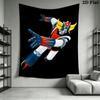 Grendizer Goldorak Wall Tapestry Aesthetic Wall Hanging Printed Fabric Blanket Decorative Tapestries for Bedroom Living Room Home Decor