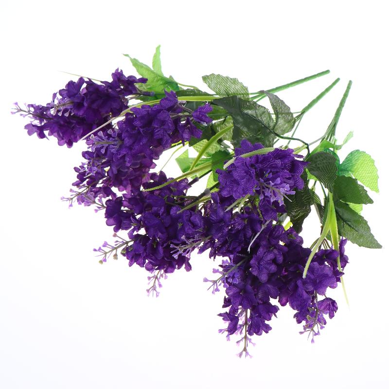 Artificial Hyacinth Lavender Bouquet Fake Flowers For Home El Garden Wedding Decoration Plastic Floral Arrangement