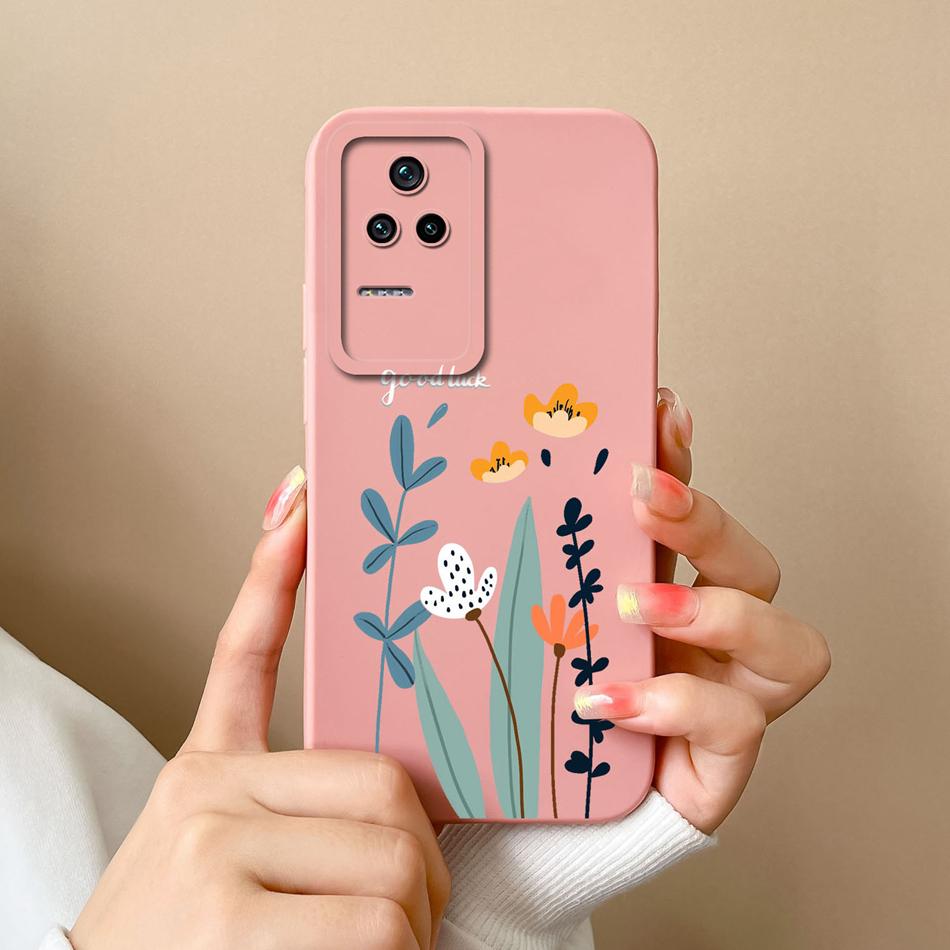 Cute Case For Poco F4 GT Global Version Soft Smooth Liquid Silicone Full Coverage Anti Choc Phone Bumper For Xiaomi Poco F4GT