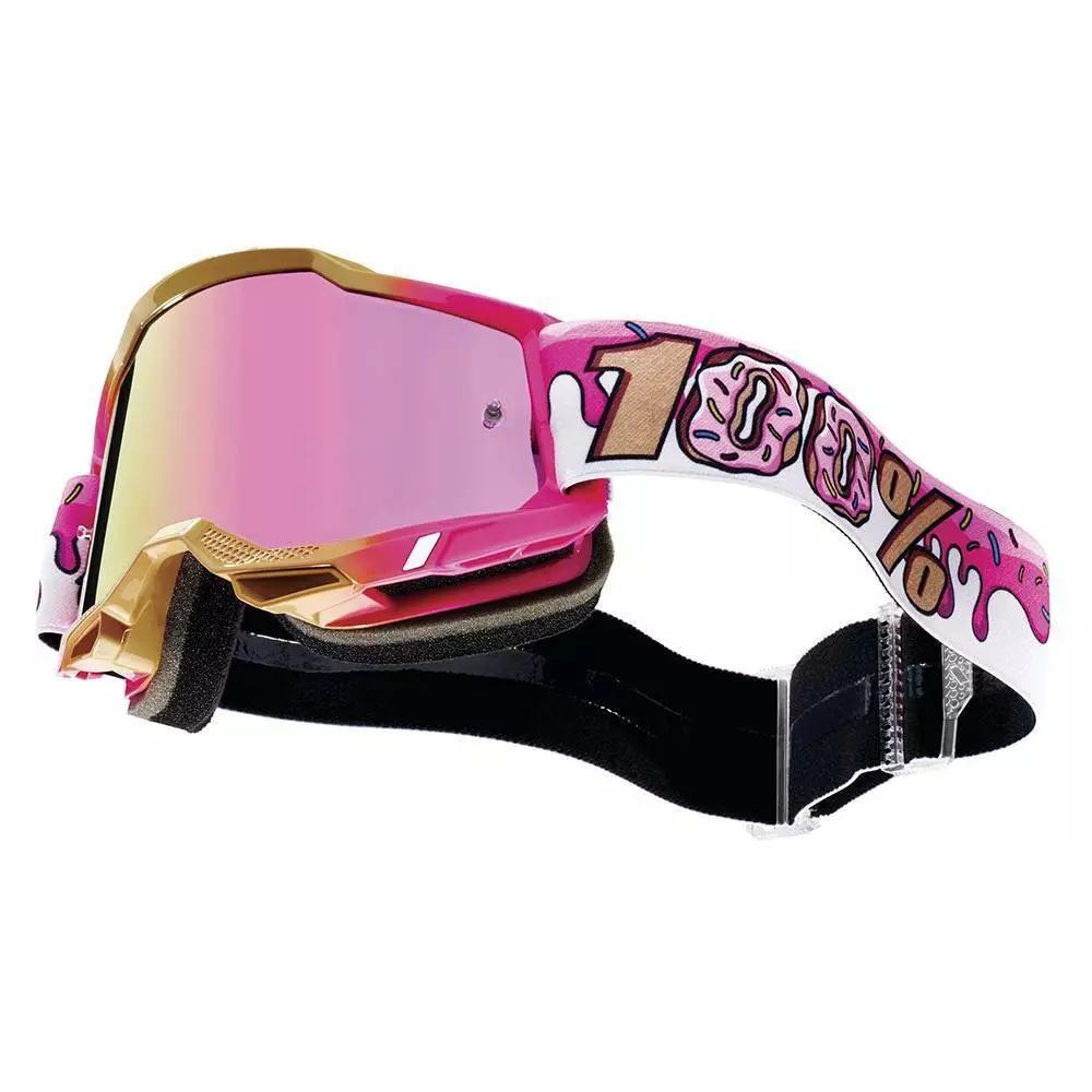 Nuovi % Occhiali da Motocross Telaio Completo TPU Stile Ciambella Outdoor Ciclismo Sci MX Antivento- Sabbia Occhi Protezione Intercambiabili