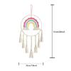 Dormitory Wall Window Handwoven Tassels Sky Rainbow Supplies for Home Office