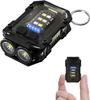 YS087 800LM Rechargeable Keychain Flashlight–Ultra Bright Mini COB LED Work Light,EDC Pocket Torch for Hiking,Camping,Emergency