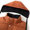 Plus Size M-5XL Winter Sleeveless Jackets Man Thick Outerwears Fashion Men's Warm Vest Hooded