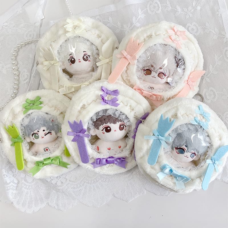 Decorative stuffed pouch for 10cm Ita Ita Ita blue cutlery, size, bag, small, adult, Oshikatsu, bag, mini, bag, clear, transparent, [Used]