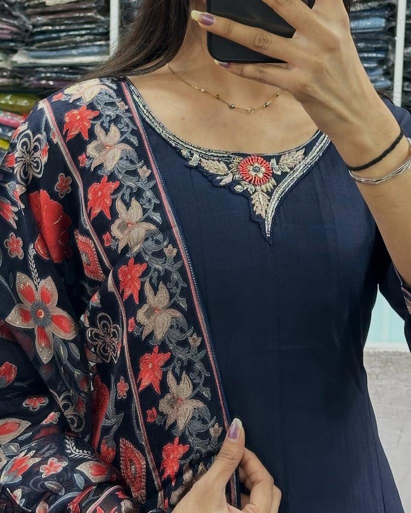 Set Anarkali Kurta Pantalon Dupatta de Designer pentru Femei Indian Bollywood Top Tunică Kurti Ținută de Petrecere