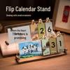 Acrylic Perpetual Flip Calendar: Creative Desktop Gift for Students
