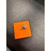 Used HERMES Hermes Scarf Ring Twilly Ring Cube Silver Color With Box