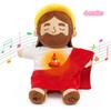 Breathing Jesus Plush Toy Soft Calming Sacred Heart Comfort Plushie for Kids, 4 Breathing Modes, Easter Christmas Gift