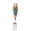 Wooden Craft Fruit Fork And Spoon Set With Childrens Design For Home And Office Use