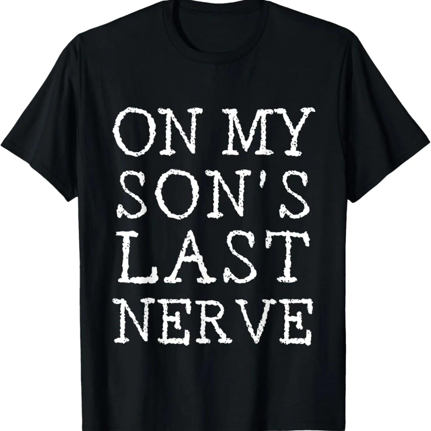 

На пределе нервов моего сына забавная футболка для мамы и папы sayang XXXXXL чёрный