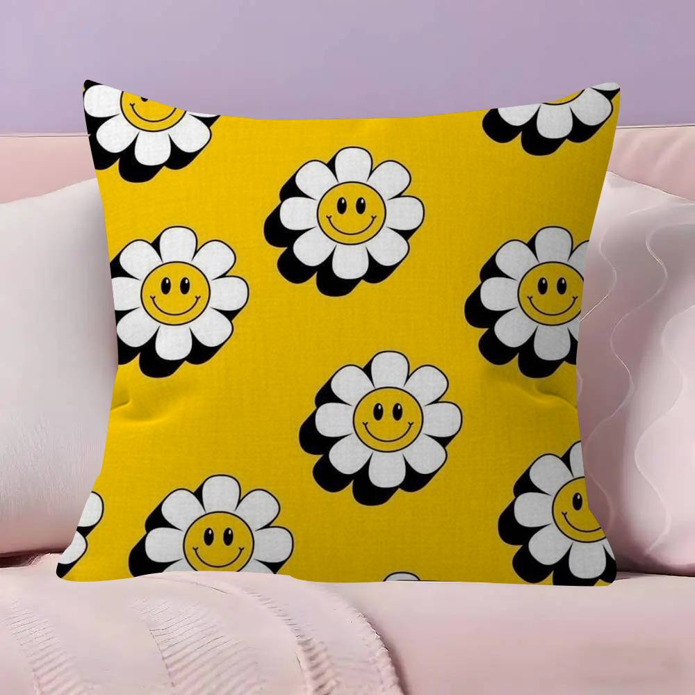 WWiggle Wiggles Lächeln Blume   Kissenbezüge Heim Bettwäsche Dekorative Kissenhülle Hochzeit Super Weicher Kissenbezug