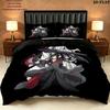 Grandmaster Demonic Cultivation Pattern Bedding Quilt Set Quilt Cover Pillowcase Home Birthday Gift(1 * Duvet Cover + 2 * Pillowcase, Without Core)