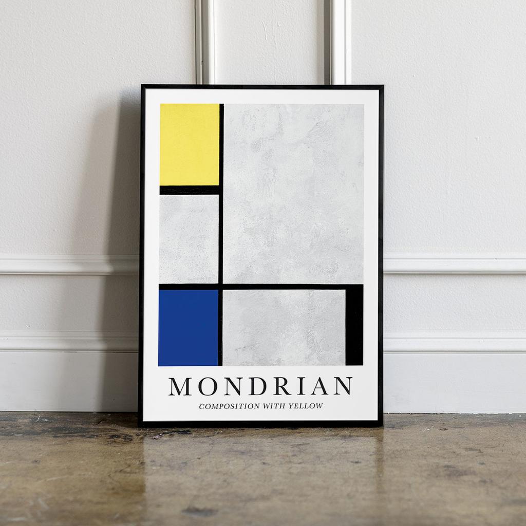 Poster Mondrian Composition