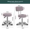 Hairdressing Rotating Salon Stool - Large Barber & Beauty Chair with Rollers