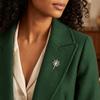 Gold Color Blowball Brooch Stainless Steel Women Brooch Minimalist Flower Lapel Pin  Daily