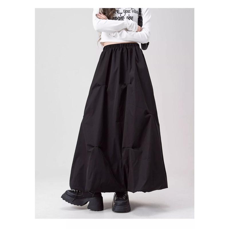 Coffee Brown High Waist Floral Skirt Autumn A Line Flared Pleated Midi Skirt Elegant Fashion Women