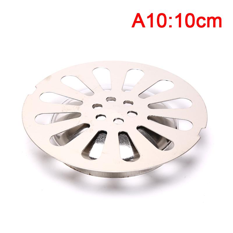 1Pc Stainless Steel Floor Drain Cover Overflow Round Anti-Clogging Shower Drain