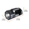 Spotlight Rechargeable Solar/USB Charging High Power LED Flashlight Tactical Super Bright Outdoor Waterproof Lantern