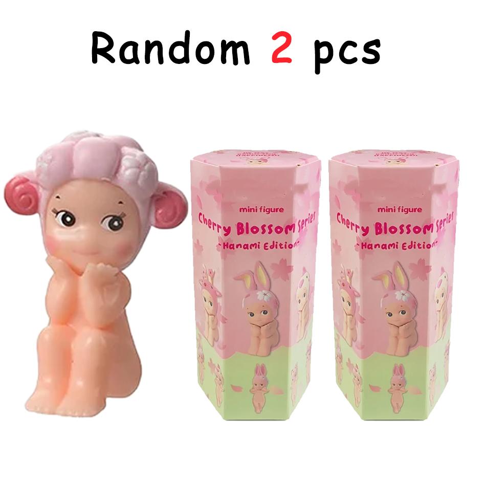 / New  Selling S Angels Cherry Blossom Series Anime Figures Ornaments Dolls Fans Children Birthday Gift Random
