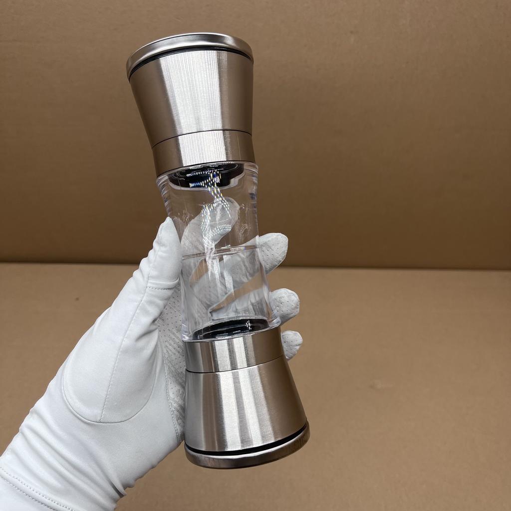 Double-Headed Stainless Steel Manual Spice Pepper Grinder Mill  For Grinding Pepper And Sea Salt