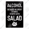 Putuo Decor Funny Beer Metal Sign Vintage Plaque Tin Sign Alcohol Drinker Sign for Bar Pub Club Man Cave Kitchen Wall Decoration