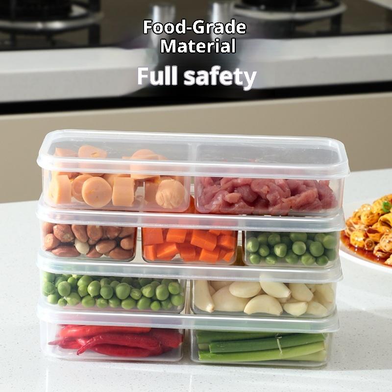 Pojemnik do przechowywania w lodówce Pojemnik na zapakowany posiłek Pojemnik na żywność z tworzywa sztucznego spożywczego Hermetyczny Żywność Mrożone mięso 2/3-komorowy Przechowywanie w chłodzie