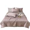Sommerdecke aus Eisseide: Vierteiliges Set, Dünn & Atmungsaktiv, Einzel-/Doppelbett, Maschinenwaschbar