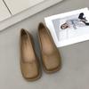Fashion Women Flat Shoes French Black Square Toe Mary Jane Single Shoes 2024 New Soft Leather Shoes  Flats Women Shoes  Loafers  DRESS