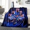 Croatia National Football Team Players Flannel Throw Blanket, Soft Warm Sofa Bed Cover, Soccer Fan Home Decor Gift for Living Room Bedroom