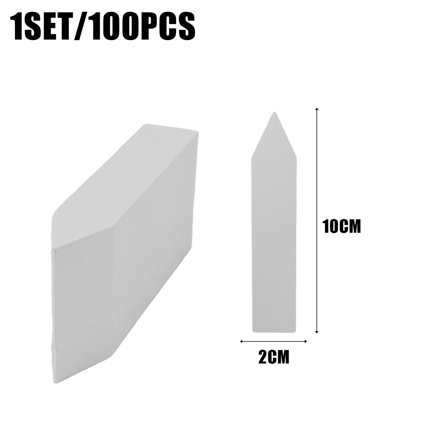 

100x Reusable Classification Marker Card PVC Waterproof Plant Labels Identification White Tags Garden Plants Seed Nursery Pot