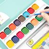 Boxed Watercolor Paint Set Water Soluble Pigments Set with Brush Portable Watercolor Palette