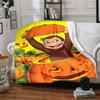 1pc Curious George (2) Blanket, Gift, for Men and Women, Soft Blanket, Good for Sofa Bed Couch Travel, Lightweight Flannel Blanket