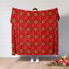 Vintage Christmas, Wreath Throw Blanket | Winter Farmhouse Family Décor Gift