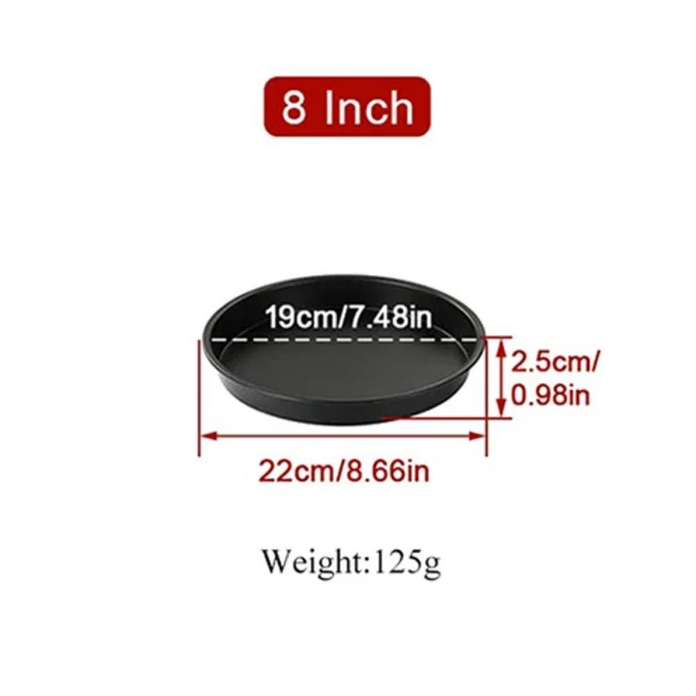 6/7/8 Inch Non-Stick Cake Pan Air Fryer & Oven Safe Mold with Handles Multi-Use Bakeware for Pizza/Cakes/Desserts Baking Tray