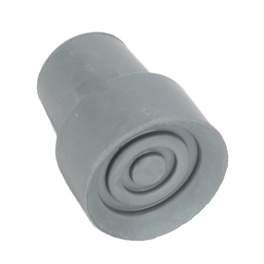 10pcs Rubber Crutch Tip Set Professional Portable Gray Walking Cane Tip Accessory for Elderly 0.7 Inch