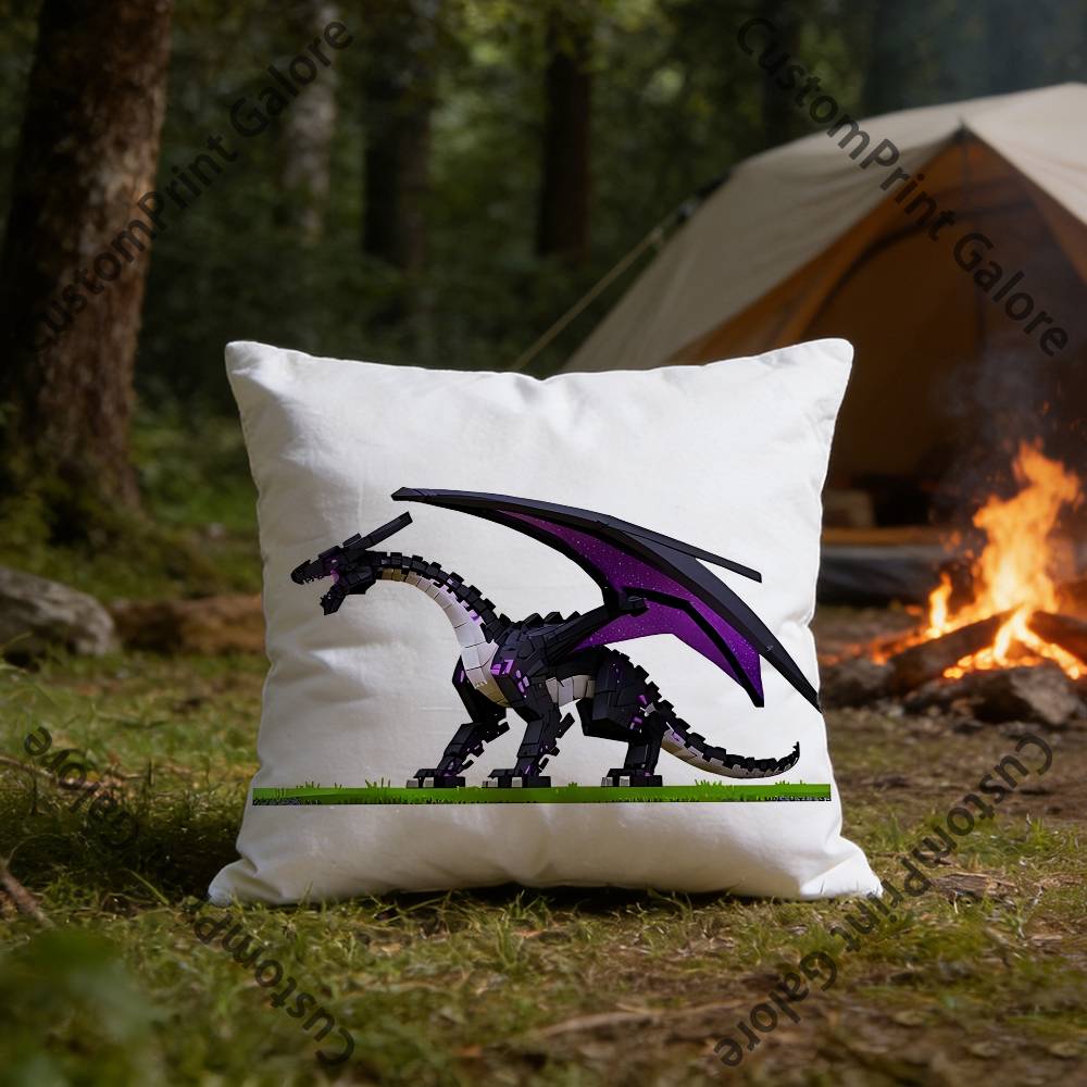 EEnder DDragon Polyester Printed Pillow Cover Square 30 35 40 45 50 55 cm Soft for Sofa Bed Car Home Decor