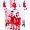Fashionable Christmas Elf Outfit With Santa Belt Toddler Cosplay Costume