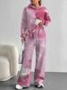 Gradual Change Europe and America Autumn and Winter 1116 Casual Long-sleeved Suit Women's Hooded Sweater Trousers Two-piece Set