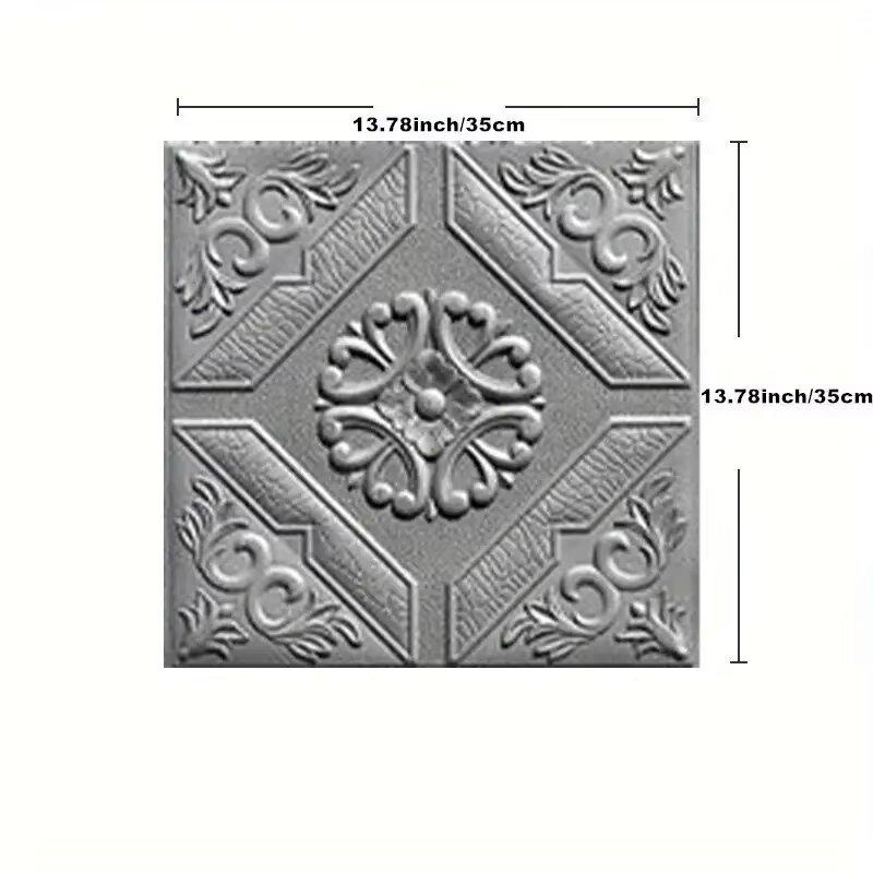 Decorative Waterproof Moisture-proof Mildew Proof Modern Style Self-adhesive 35cm * 35cm Wallpaper Bedroom Background Wall