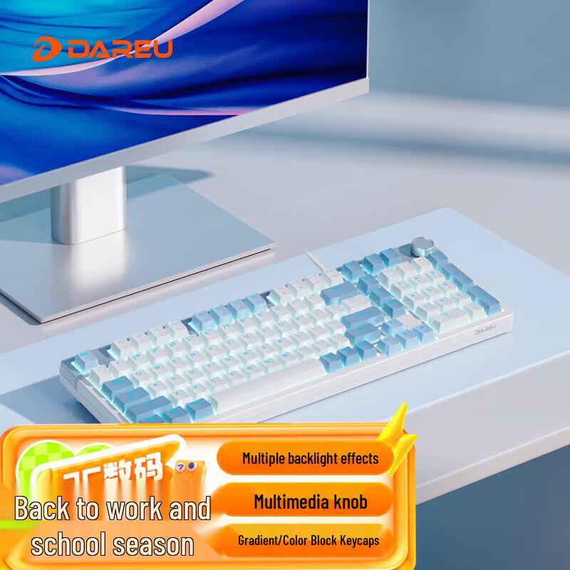

Dareu EK815 Pro 98-Key Wired Mechanical Gaming Keyboard with Multimedia Knob