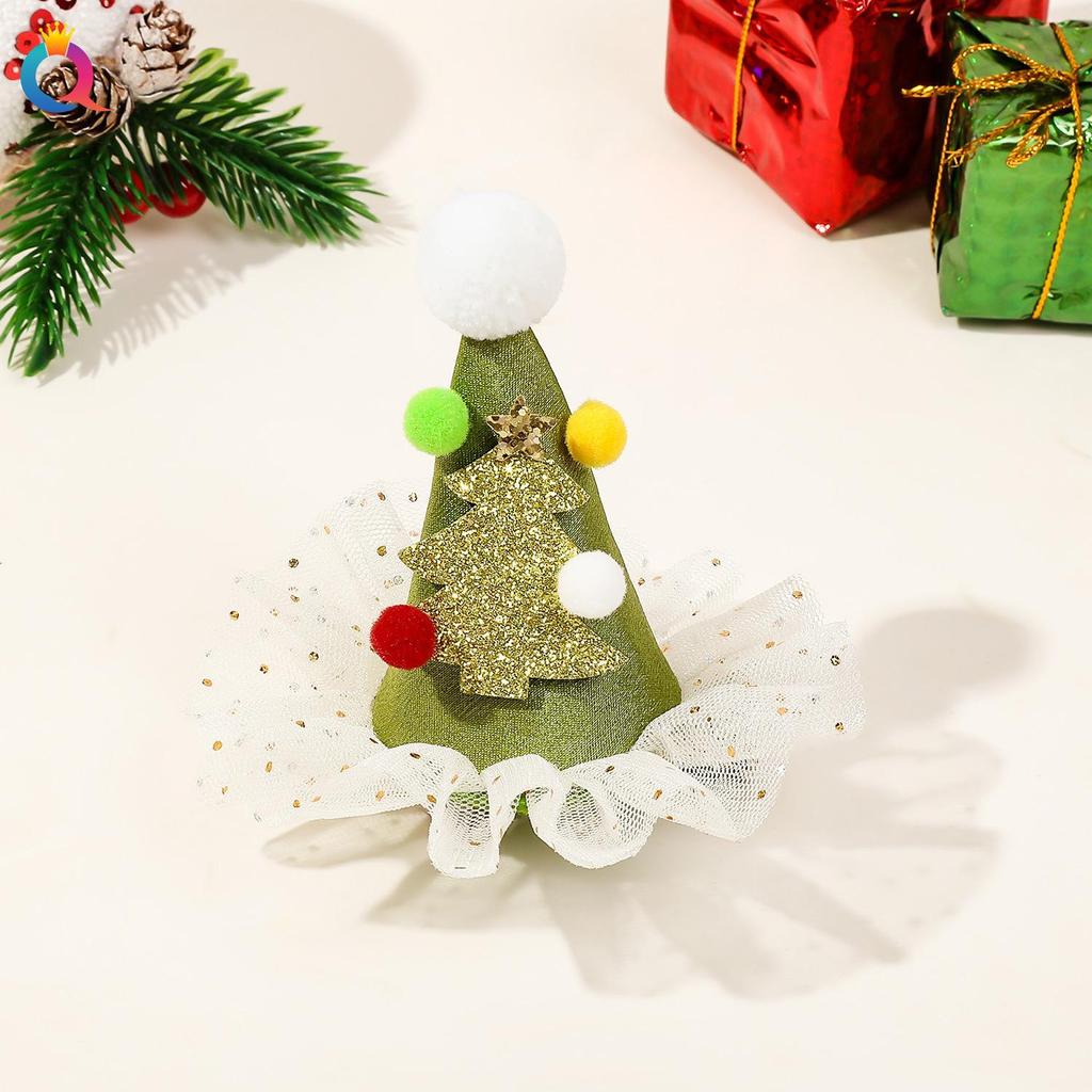 Vivid Red Christmas Reindeer Bow Hair Clip - Cute Women's Duckbill Hairpin