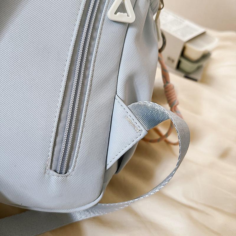 Color Block Junior High School Student Schoolbag Women's Large Capacity Travel Backpack Student Backpack