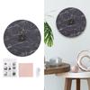 Wall Clock Nordic Decorative Marble Printing Mute Round Hanging Clock Home Decoration